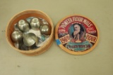 Advertising Crate with Pewter Cups
