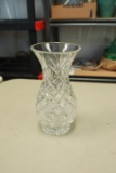 Etched Crystal Vase