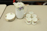 Nippon Violet Pattern Hot Chocolate Set