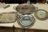 8 Silver Plated Trays