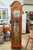 Howard Miller Oak Case Grandfather Clock