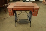 Antique Oak Treadle Sewing Machine Base