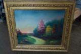 Gold Framed Painting on Board