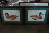 Pair of Framed Mallard Duck Prints