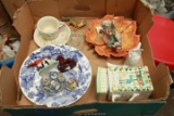 Box of Misc Dishes & Figurines