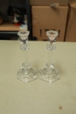Pair of Crystal Candlesticks
