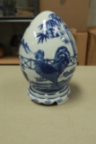 Asian Blueware Egg