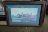 Framed Fox Hunting Print