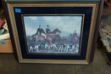 Framed Fox Hunting Print