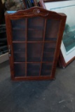 Wooden Wall Hanging Curio Cabinet