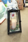 Decorative Metal & Glass Christmas Centerpiece
