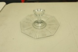 Etched Center Handled Cake Tray