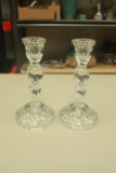 Pair of Crystal Candlesticks