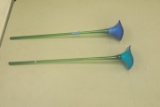 2 Glass Flowers