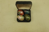 4 Cloisenne Eggs