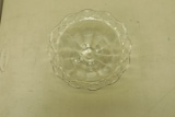 Reticulated Footed Glass Bowl