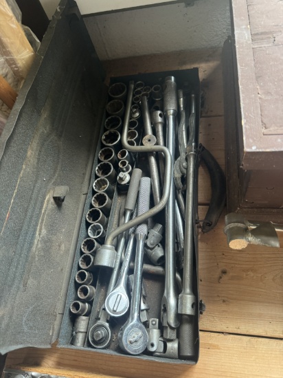 Old Craftsman Tool Box & Socket Set