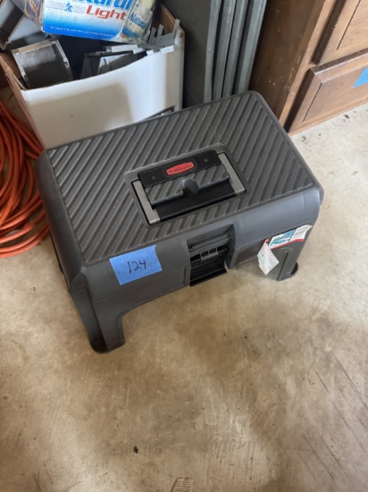 Rubbermaid Stool & Tool Box Combo