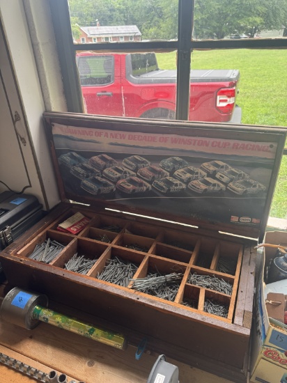 Antique Tool Box Full of Nails