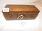 TRINKET BOX, CIRCA 1900, CARVED WALNUT  MEASURES 3.5