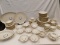 WEDGWOOD LOOKING DINNERWARE, 12 PIECE SETTING, DINNER PLATES 10 3/4