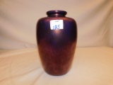 VASE,  CERAMIC PURPLE OPALESCENT COLOR, 9