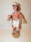 KACHINA DOLL:   MEDICINE MAN BY IMSB. FEATHER IS BROKEN OFF AS SHOWN IN PHO