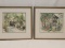 PRINTS:  PAIR BY J. HAGER 1991 COTTAGE SCENE, MEASURES 19