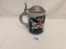 BEER STEIN:  GERMAN BEER STEIN, 05L, SCENE OF A MAN ON A HORSE WITH CARRIAG