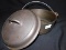 POT:  GRIZWOLD CAST-IRON POT WITH LID, #8, POT MEASURES 4.5