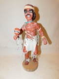 KACHINA DOLL:   MEDICINE MAN BY IMSB. FEATHER IS BROKEN OFF AS SHOWN IN PHO