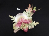 BOEHM HUMMING BIRD WITH FLOWER #400-08 NOTE IT IS 2 PIECES TO BE MADE INTO