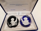 CAMEOS IN CRYSTAL BY FRANKILN MINT, BICENTENNIAL EDITION.  INCLUDES 