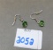 EARRINGS GREEN STONE