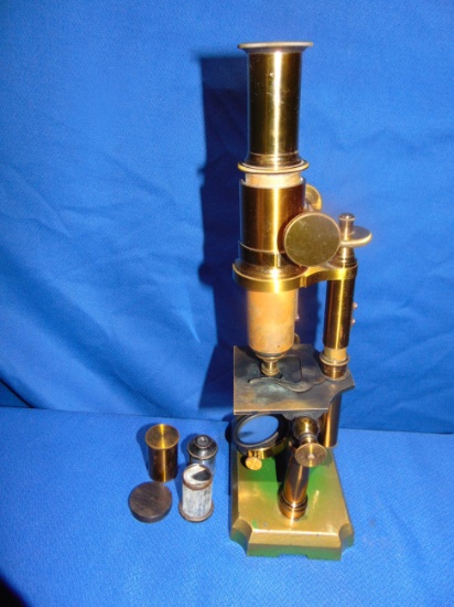 ANTIQUE GERMAN MICROSCOPE