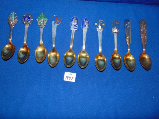 REIZENSTEIN'S STERLING SPOONS 1930 THRU 1939