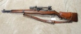 SPRINGFIELD M-1 GARAND, 30-06 CAL WITH MILITARY SCOPE, SNIPER RIFLE, SN-3708433