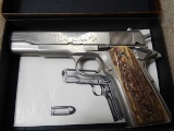 COLT 1911 MARK IV, SERIES 70, 45 ACP, MADE 1973, IN BOX WITH STAG GRIPS, SN-70G61629