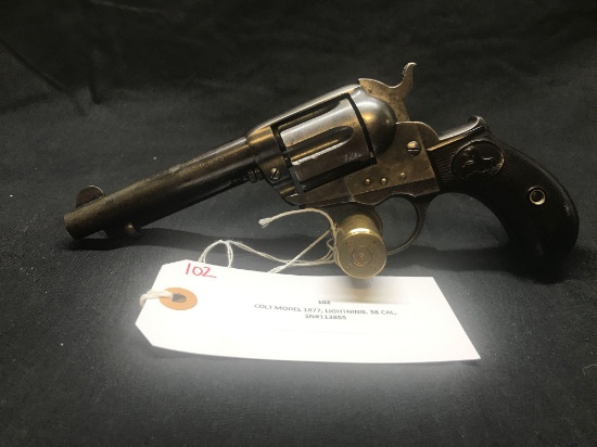 COLT MODEL 1877, LIGHTNING. 38 CAL, SN-113855