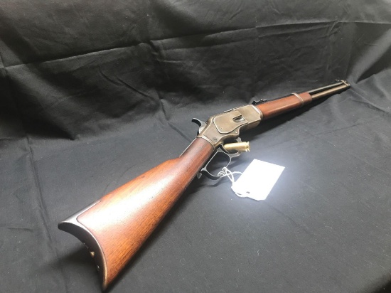 WINCHESTER MOD 1873, CARBINE, 38 WCF, MADE WITHOUT SADDLE RING. SN#165432