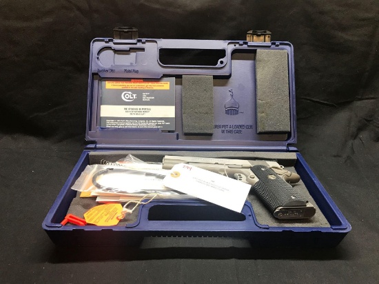 COLT 1911, 45 ACP, GOLD CUP TROHPY, STAINLESS, NIB. SN#GCT12096