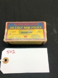 WINCHESTER 38 COLT, NEW POLICE, 42 SHELLS