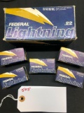 FEDERAL LIGHTNING, 22 CAL, 250 ROUNDS, 1/2 A BRICK WITH BRICK BOX