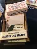 WINCHESTER OLIN, 1973 MATCH, 45 ACP, 1911, 1000 ROUNDS, 20 - 50 ROUND BOXES IN AMMO CAN; APPROX. 50