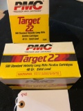 PMC TARGET 22 CAL LONG RIFLE, 500 ROUNDS PER BRICK, (TIMES 2)