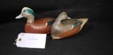 JIM SLACK PAIR OF TEAL DECOYS