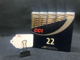 CCI MINI MAG, 22 CAL, LONG RIFLE, 5 - 100 ROUND PACKS