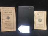ILLINOIS GAME AND FISH CODE BOOKS, 1919, 1925, 1941