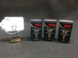 CCI 22 CAL, LONG RIFLE, SEGMENTED, HOLLOW POINT, 3 BOXES