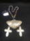 HUDSON BAY TRADE NECKLACE WITH 2 CROSSES